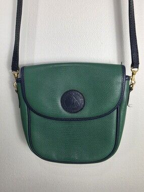 Vintage Francois Marot Green Crossbody Shoulder Bag